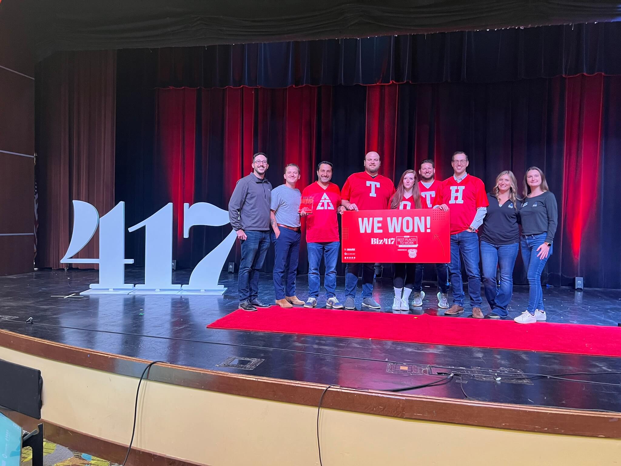 TOTH team at Biz 417 2024 Best Places to Work.